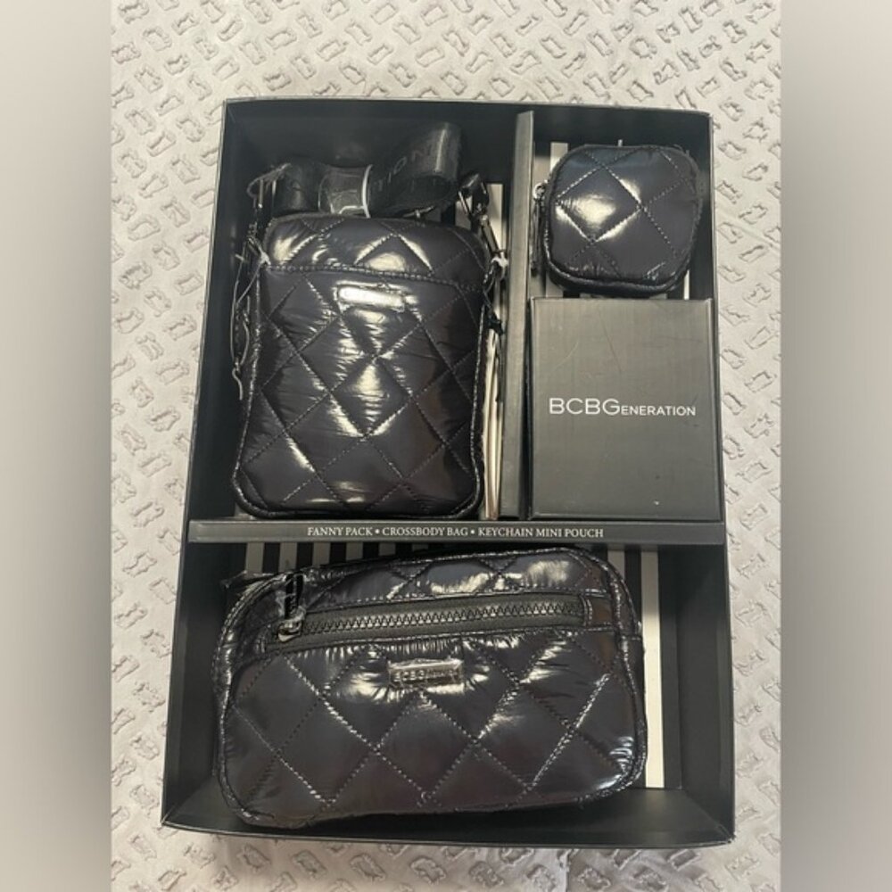 NIB BCBGenerations Puffer Belt Bag Gift Set